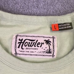 Howler Bros T Shirt Men’s Size Large Green Embroidered Pocket Heed The Call
