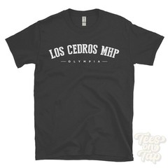 LOS CEDROS MHP OLYMPIA T-SHIRT USA retro varsity style gift