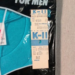 Vintage Pocket T-Shirt M 38-40 Blue Single Stitch New Sealed Deadstock USA, NOS