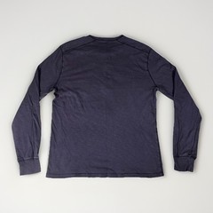J. Crew Jeans Mox Pique Henley Shirt Mens Medium Navy Blue Casual Pullover