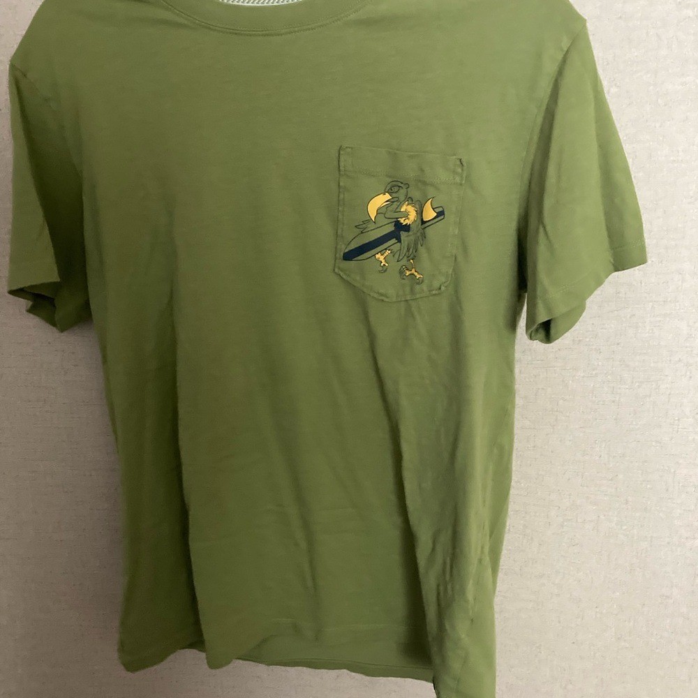 Mens Free Planet Olive Graphic Tee Lost in Paradise Free planet retro small