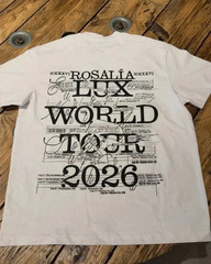 Rosalia MSG NYC Lux Tour 2026 Routing Graphic Multicolor Short Sleeves T Shirt
