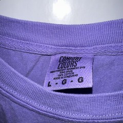 NEW Purple Comfort Colors Men Heavy Ring Spun Short Sleeve Shirt 1717 Large