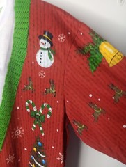 Ugly Christmas 3D All Over Print Long Sleeve T Shirt Men’s Large Snowman NWT