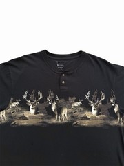 Red head Vintage Style Wild Life Deer T-shirt 2 Sided Print Size Men’s XL 25×31