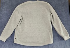 Lee Premium Select XL Gray Sherpa Lined Henley Long Sleeve Pullover 1/4 Snap