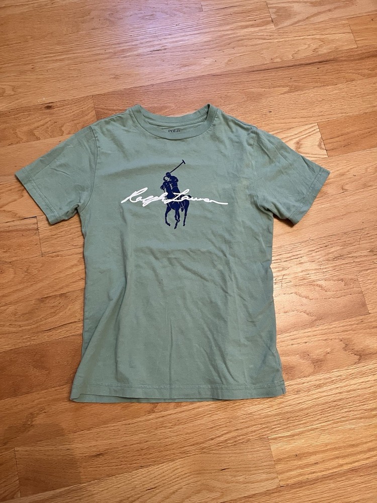 Polo Ralph Lauren Men’s S Green Graphic Logo Crew Neck Short Sleeve T-Shirt