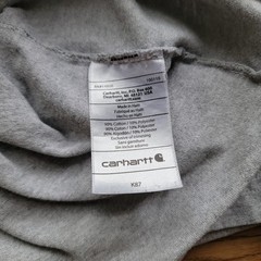 Carhartt Light Gray Work Casual T-Shirt w/ Pocket, Original Fit Size Small