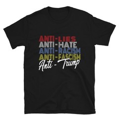 Anti Trump Hate Lies and Fascism Resist Vote Nov 5 2024 T-Shirt