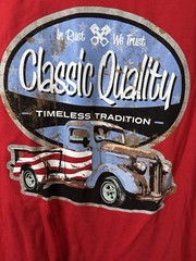 Way To Celebrate Patriotic Classic Truck Legend Muscle Red T Shirt Size 2XL