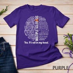 Multiple Sclerosis Awareness MS Survivor Head Warrior Unisex T-shirt