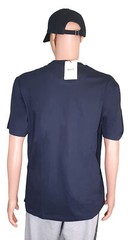 Bally 6233731 Men’s Navy Blue 100% Cotton Pocket T-Shirt MSRP $300