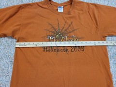 The Clarks Shirt Mens Large Orange Halloween Pittsburgh Rock Band Tour Music