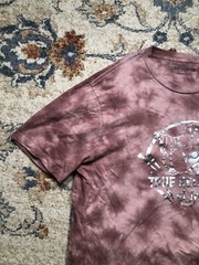 True Religion Men’s XL Buddha Logo Graphic Tee Red Pink Tie Dye T-Shirt