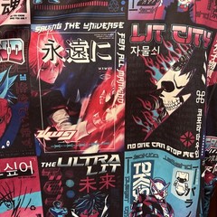 Fresh Prints All Over Print Styled Tokyo Art Mens Shirt Size 3XL 100% Polyester
