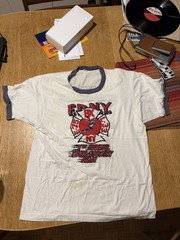 Vintage FDNY Fire Dept T Shirt XL 1980s cross country run
