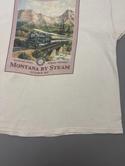 Vintage 90s Montana By Steam Train T Shirt Mens Hanes Beefy XL Outdoor