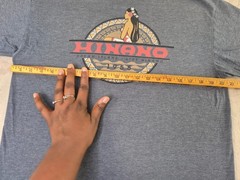 Hinano Tahiti Beer T-Shirt Heather Blue “Dream Island Live Hinano” 1955 Large