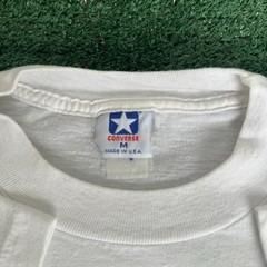 Vintage 80s Converse All Stars Chuck Taylor T-Shirt Single Stitch Logo White M