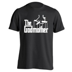 The Godmother Funny Newborn Baby Baptism Gift Shirt Black Basic Men’s T-Shirt