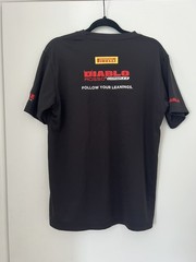 Pirelli Diablo Rosso Corsa II Rider Men’s T-Shirt Short Sleeve Black Large