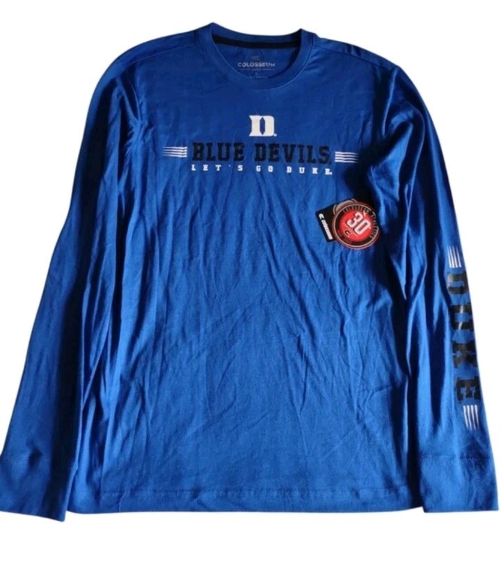 Colosseum Men’s Small Long Sleeve Duke Blue Devils T-Shirt