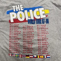 The Police World Tour 07-08 T-Shirt Men’s XL Anvil Cotton Blend Rock Band Y2K