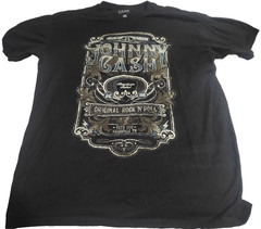 OFFICIAL JOHNNY CASH ‘AMERICAN REBEL’ T-SHIRT – BLACK, SIZE XL