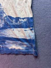 Vintage 90s London Monarchs WLAF Hanes Beefy-T Shirt Size XL Tower Bridge Single