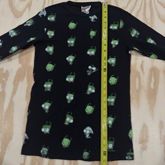Vintage Invader Zim Thermal Shirt Mighty Fine Medium 2006 Hot Topic Y2K Cartoon