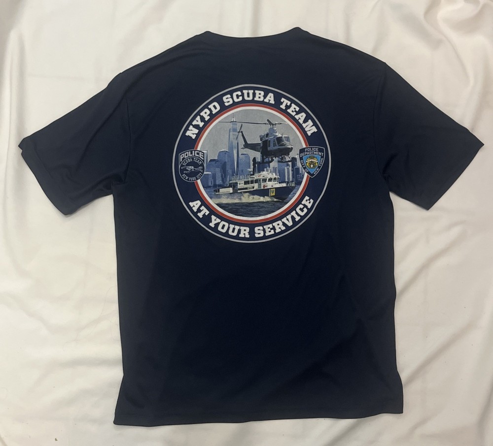 NYPD Scuba Team Walter T Mylett Commemorative T-shirt M Medium New York Police