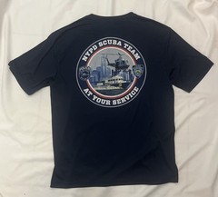 NYPD Scuba Team Walter T Mylett Commemorative T-shirt M Medium New York Police