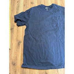 Duluth Trading Co T Shirt Mens Large Navy Blue Adult Pocket Longtail T Excellent
