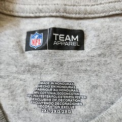 NFL T-shirt men’s New England Patriots Size 2XL Cotton Gray