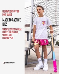 Ice Cream Youth Tee – Strawberry, Soft 60/40 Blend, Breathable, Side-Seamed –…