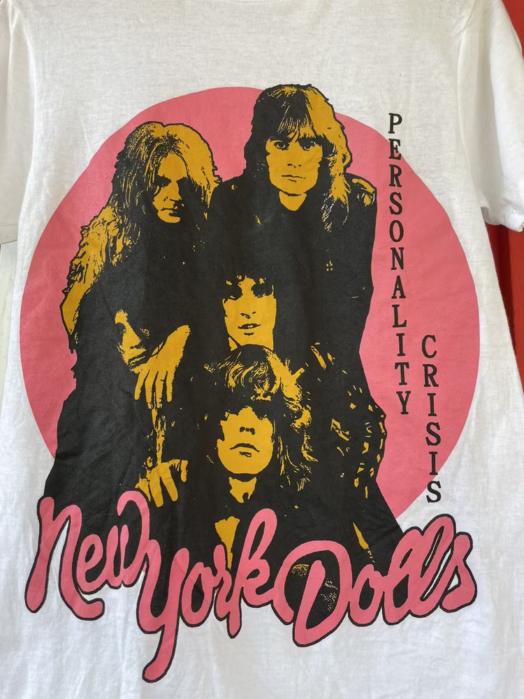 VTG New York Dolls Personality Crisis Shirt Classic White Unisex S-5XL E1232