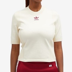 Adidas x Wales Bonner Short Sleeve Knit in Cream (Wonder White)