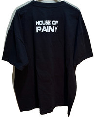 House of Pain Shaka Black Football Hip Hop Red Blue Mask Vintage 90s T-Shirt