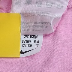 Nike Shirt Mens Large Pink White Futura Logo Sportswear Lightweight Cotton Tee