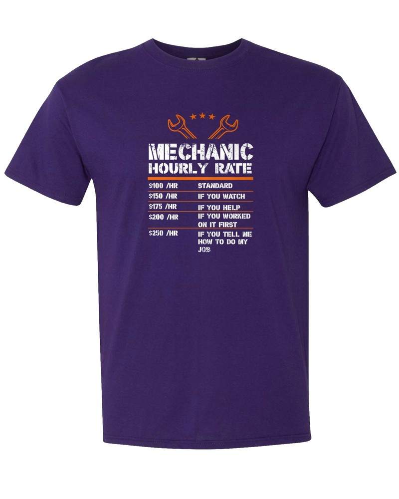 Mechanic Hourly Rate – $100 Hr Standard $150 If You…Funny T-shirt