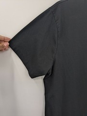Cuts Black Hem T Shirt Minimalist Streetwear Athleisure Basic Essential Large