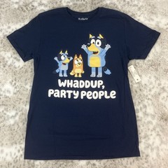 Bluey Whaddup Party People Graphic Shirt Mens Medium Bingo Dad Mom Disney 304
