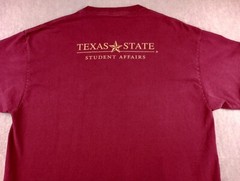 Texas State University Bobcats T Shirt Adults XL Maroon Bobcats Care