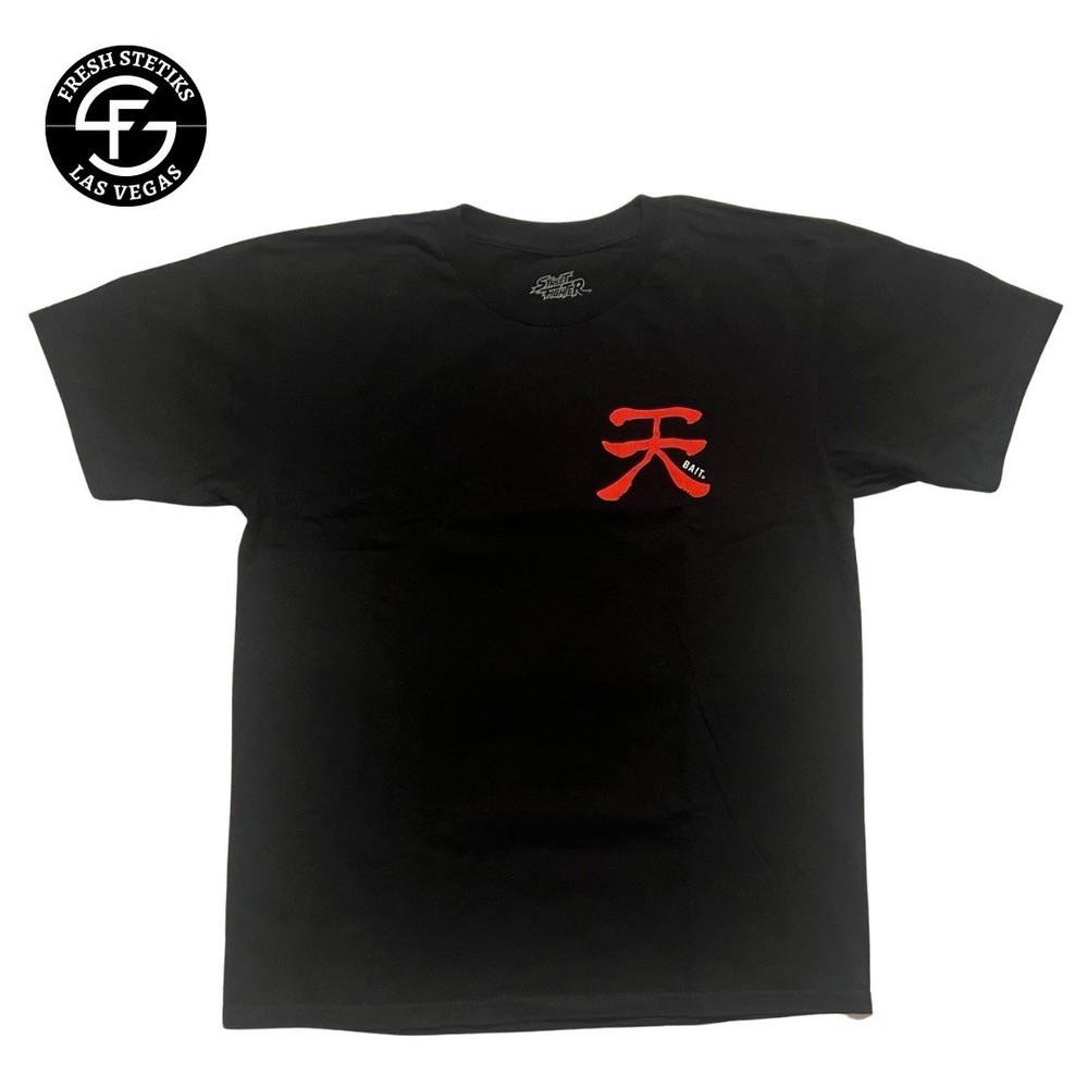 STREET FIGHTER Shirt Video Game Movie Bait Brand MEN AKUMA TEE Black