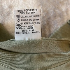 Vtg Cal Cru Tee Shirt Sage Green 90s Single Stitch Birds Winter Sz M USA Made