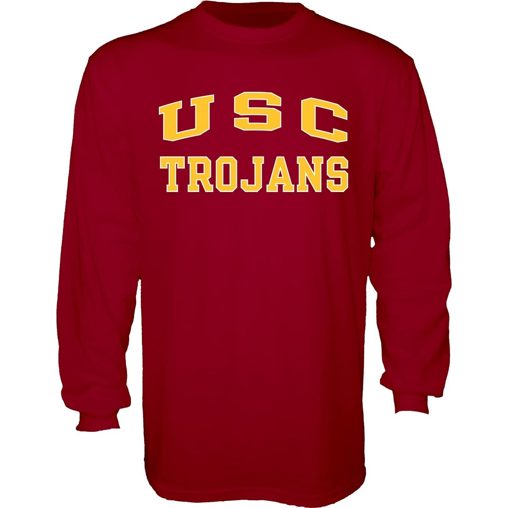 Blue 84 Mens Usc Trojans Long Sleeve T-Shirt Arched Team Color Team Color Small