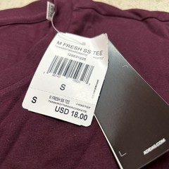 Adidas Mens Fresh Short Sleeve Cotton Tee Maroon HG0707 Men’s Size Small – NWT