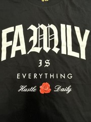 Muerte Hustle Daily Short Sleeve Graphic TeeShirt 3XL Black Family Is Everything