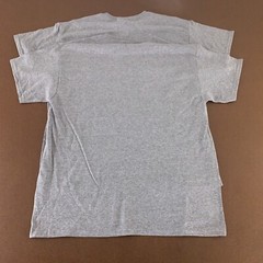 Gildan Dry Blend Men’s Large Heather Gray Short Sleeve Crew Neck Tee 2 Pack New