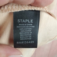 Staple Pigeon T Shirt Mens Medium Khaki Cotton Embroidered Logo Street Wear
